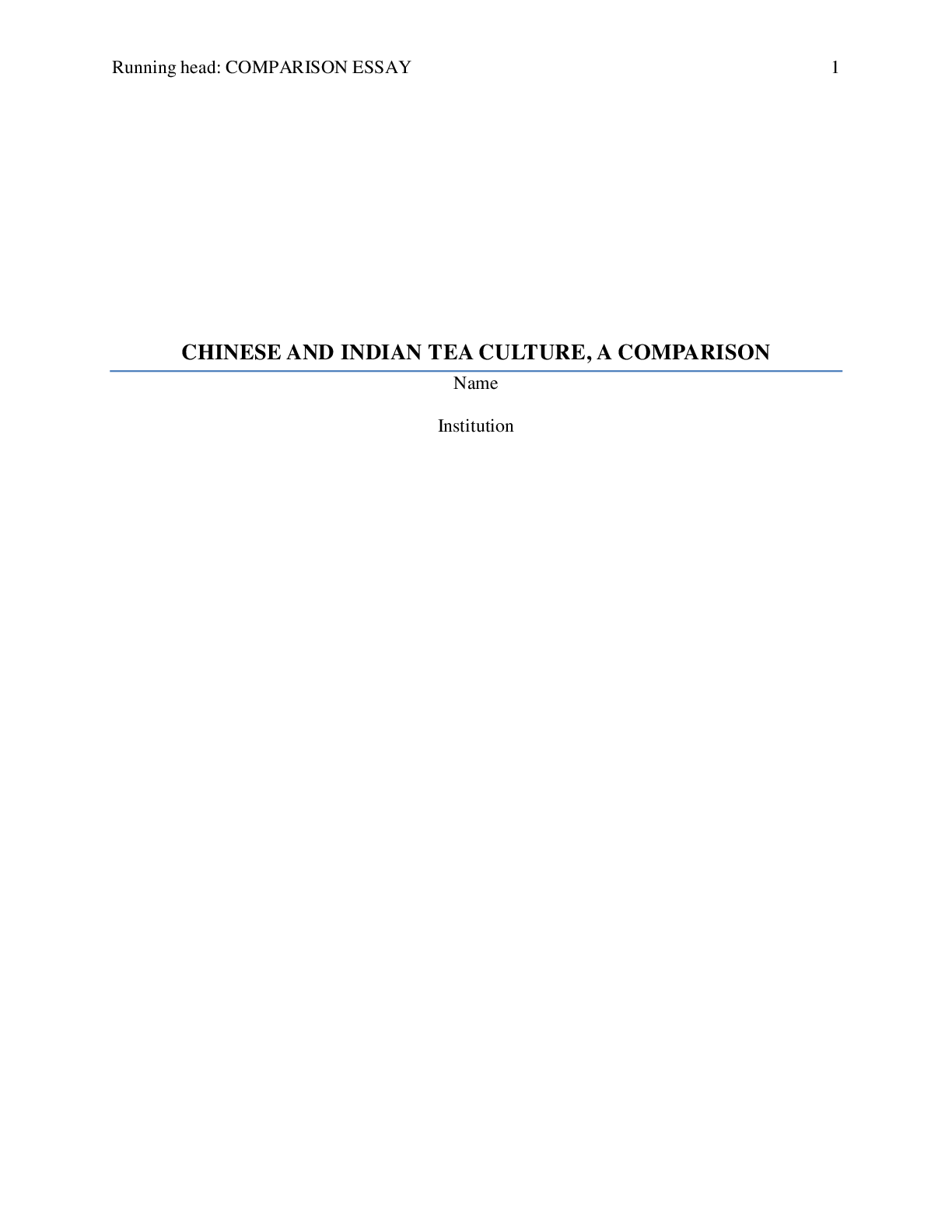 Preview image for CHINESE AND INDIAN TEA CULTURE, A COMPARISON